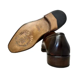 Scarpe di Maremma Mocassino Mod. College Spazzolato Marrone Luxury Collection*Uomo Mocassini