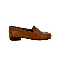 Scarpe di Maremma Mocassino Sfoderato Mod.College Cuoio*Donna Mocassini