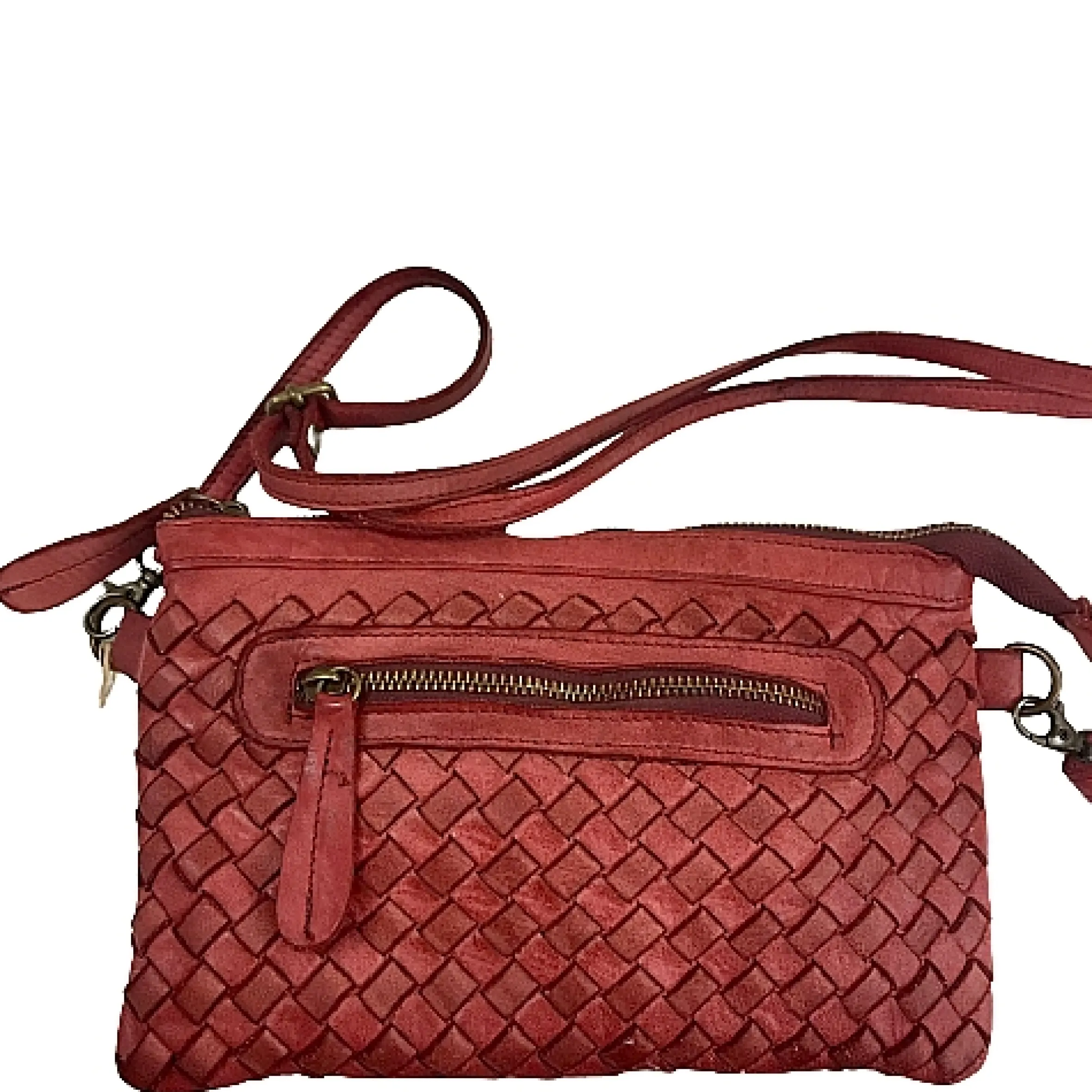 Scarpe di Maremma Piccola Borsa Intrecciata Bordeaux*Donna Borse Morbide