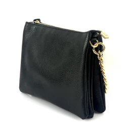 Scarpe di Maremma Pochette Artigianale In Pelle Con Tre Scomparti E Catena*Donna Borse Morbide