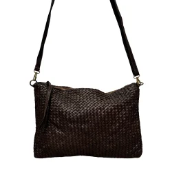 Scarpe di Maremma Pochette In Pelle Intrecciata Con Cinturino E Tracolla Big*Donna Borse Morbide