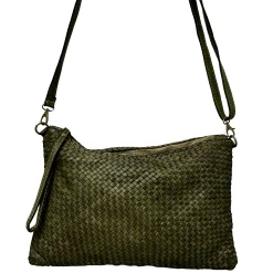 Scarpe di Maremma Pochette In Pelle Intrecciata Con Cinturino E Tracolla Big*Donna Borse Morbide