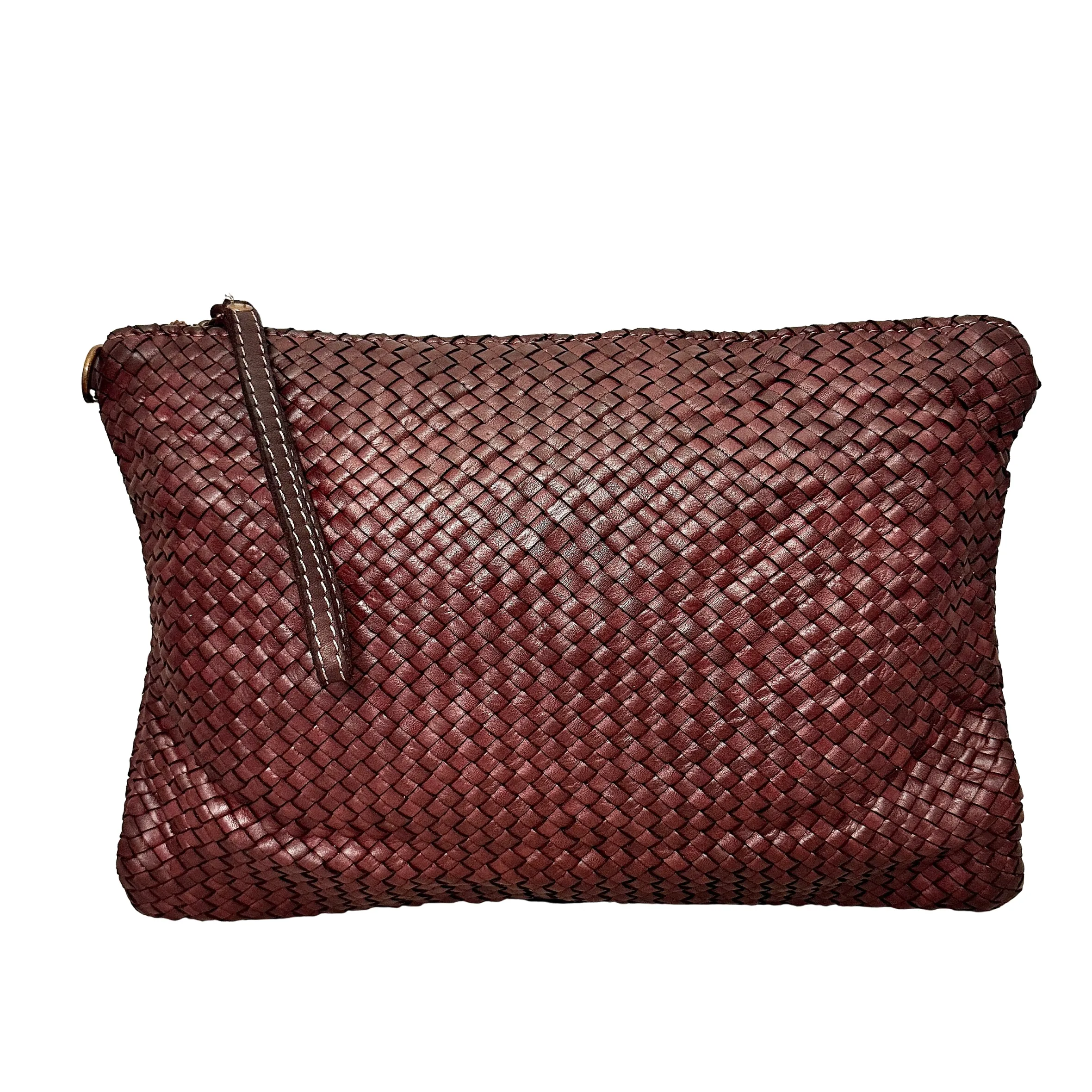Scarpe di Maremma Pochette In Pelle Intrecciata Con Cinturino E Tracolla Big*Donna Borse Morbide