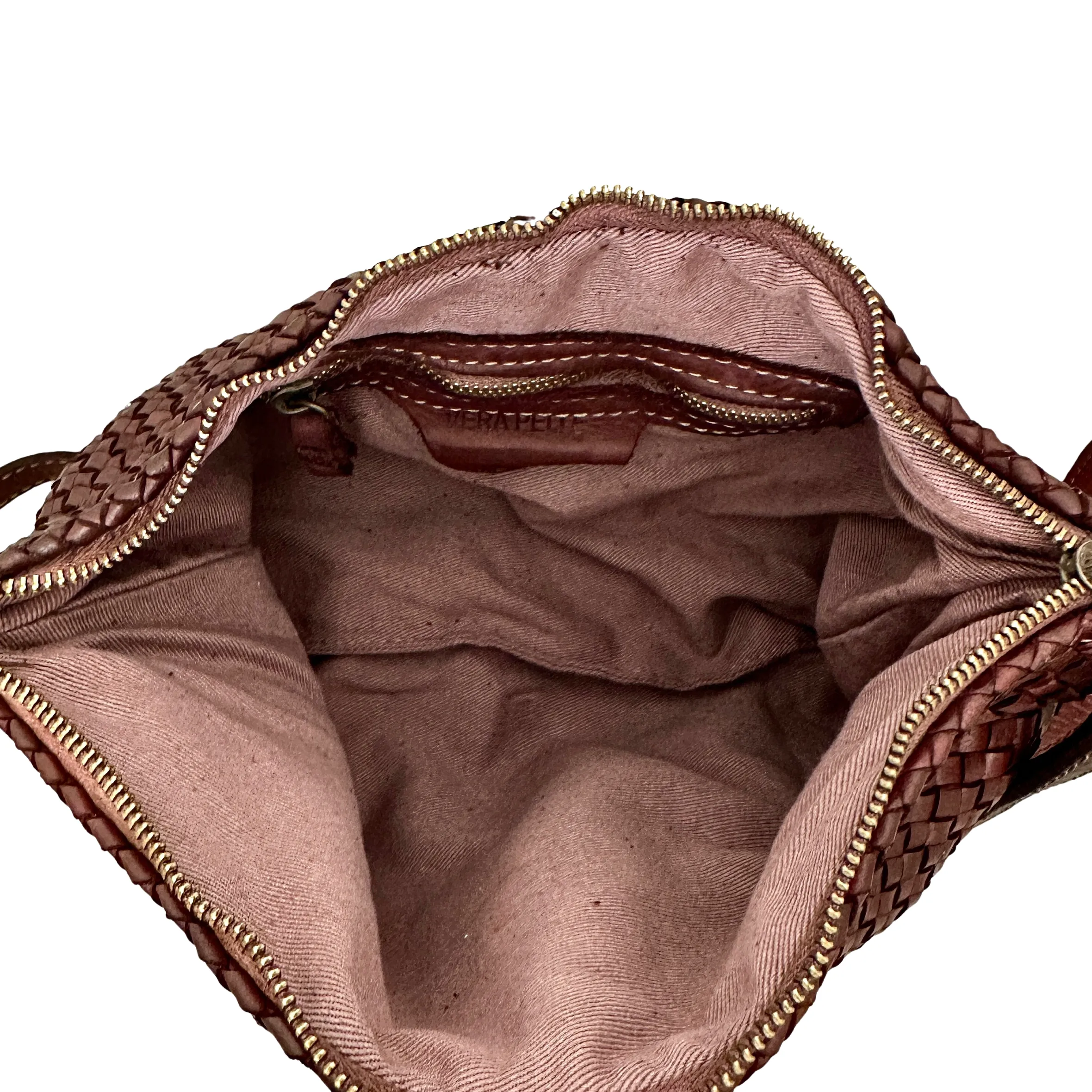 Scarpe di Maremma Pochette In Pelle Intrecciata Con Cinturino E Tracolla Big*Donna Borse Morbide