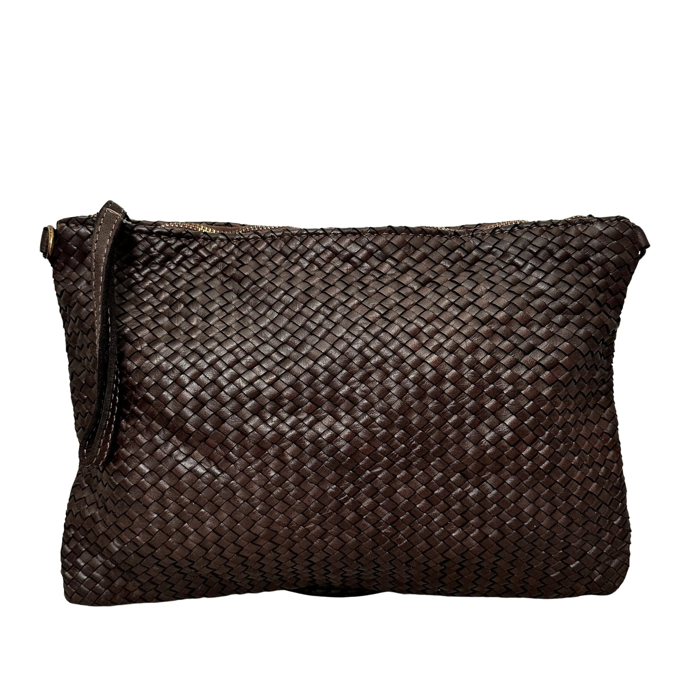 Scarpe di Maremma Pochette In Pelle Intrecciata Con Cinturino E Tracolla Big*Donna Borse Morbide