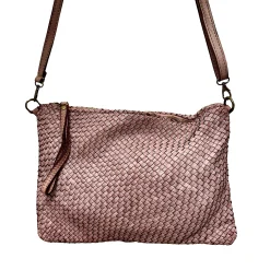 Scarpe di Maremma Pochette In Pelle Intrecciata Con Cinturino E Tracolla Big*Donna Borse Morbide
