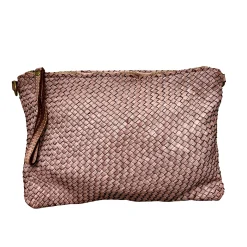 Scarpe di Maremma Pochette In Pelle Intrecciata Con Cinturino E Tracolla Big*Donna Borse Morbide