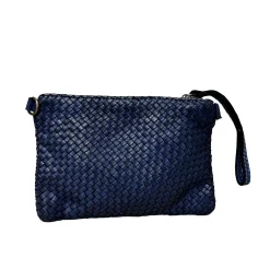 Scarpe di Maremma Pochette In Pelle Intrecciata Con Cinturino E Tracolla Small*Donna Borse Morbide