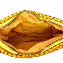 Scarpe di Maremma Pochette In Pelle Intrecciata Con Cinturino E Tracolla Small*Donna Borse Morbide