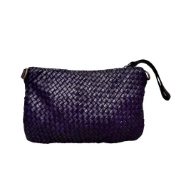 Scarpe di Maremma Pochette In Pelle Intrecciata Con Cinturino E Tracolla Small*Donna Borse Morbide