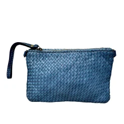 Scarpe di Maremma Pochette In Pelle Intrecciata Con Cinturino E Tracolla Small*Donna Borse Morbide
