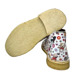 Scarpe di Maremma Polacchina Artigianale Animaletti* Tela Colorata