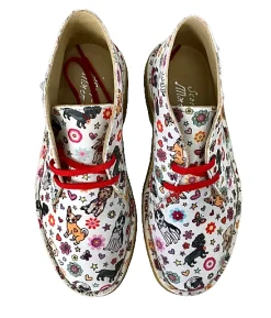 Scarpe di Maremma Polacchina Artigianale Animaletti* Tela Colorata