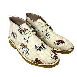 Scarpe di Maremma Polacchina Artigianale Cani* Tela Colorata