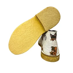 Scarpe di Maremma Polacchina Artigianale Cani* Tela Colorata