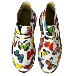 Scarpe di Maremma Polacchina Artigianale Farfalle* Tela Colorata