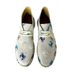 Scarpe di Maremma Polacchina Artigianale Granchi* Tela Colorata