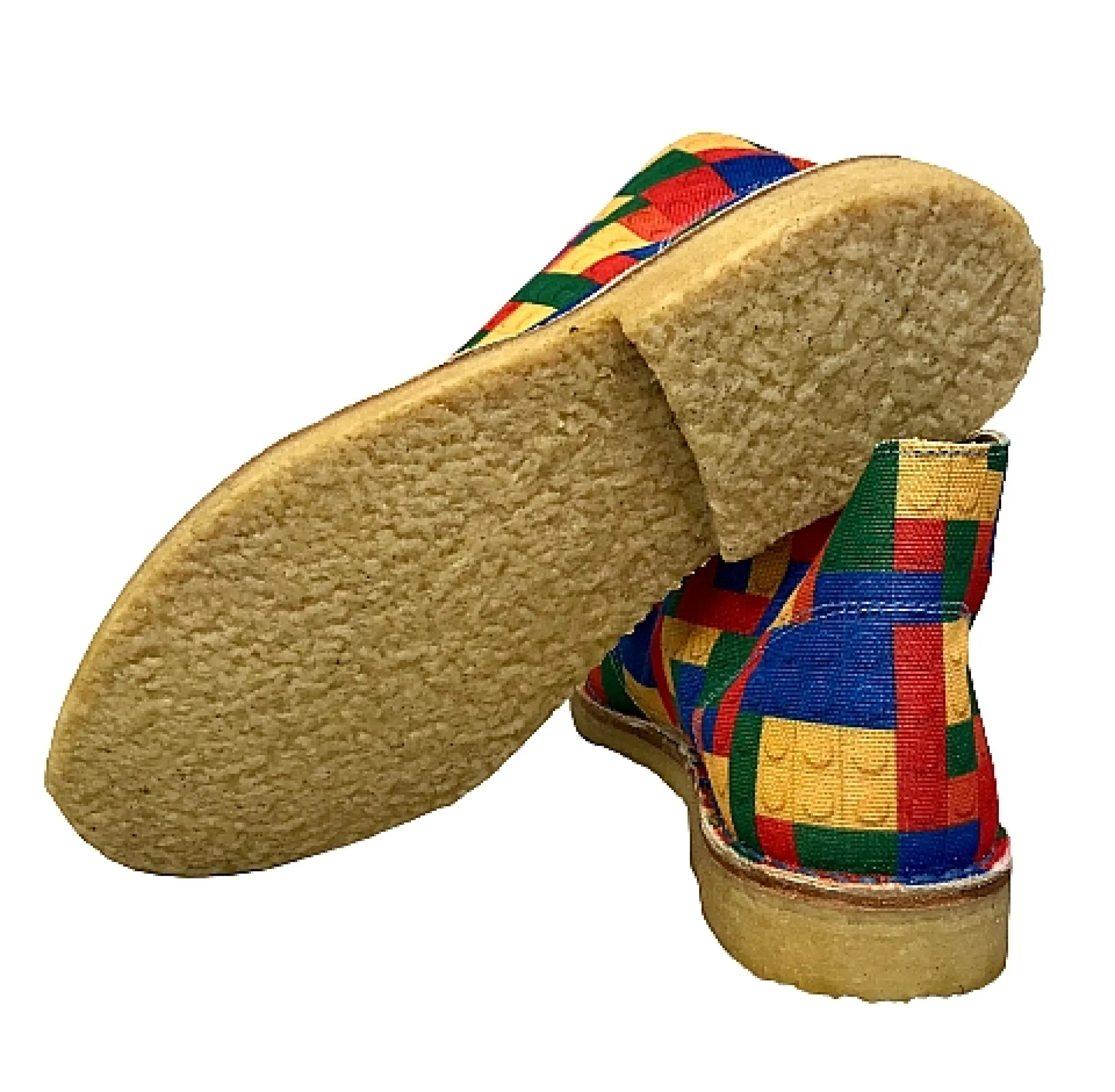 Scarpe di Maremma Polacchina Artigianale Lego* Tela Colorata