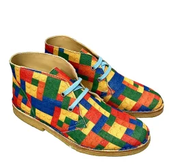 Scarpe di Maremma Polacchina Artigianale Lego* Tela Colorata