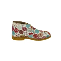 Scarpe di Maremma Polacchina Artigianale Multi* Tela Colorata