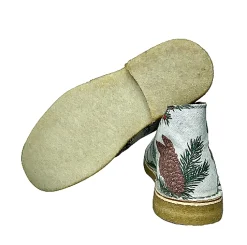 Scarpe di Maremma Polacchina Artigianale Piante Pigna* Tela Colorata