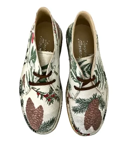Scarpe di Maremma Polacchina Artigianale Piante Pigna* Tela Colorata