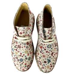 Scarpe di Maremma Polacchina Artigianale Simbolini* Tela Colorata