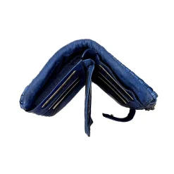 Scarpe di Maremma Portafoglio In Pelle Intrecciato Bluette*Donna Portafogli
