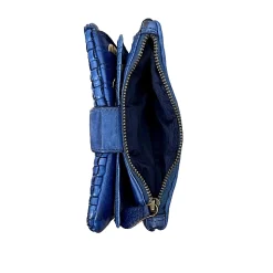 Scarpe di Maremma Portafoglio In Pelle Intrecciato Bluette*Donna Portafogli