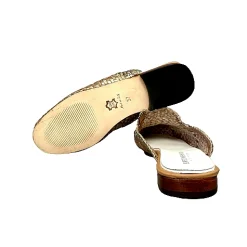 Scarpe di Maremma Sabot Artigianale In Pelle Intrecciata*Donna Mocassini