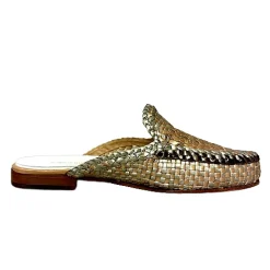 Scarpe di Maremma Sabot Artigianale In Pelle Intrecciata*Donna Mocassini