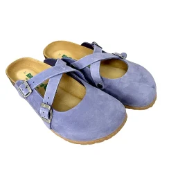 Scarpe di Maremma Sabot In Nabuk Color Glicine Bionatura*Uomo Ciabatte & Pantofole