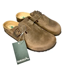 Scarpe di Maremma Sabot In Pelle Oliata Bionatura Testa Di Moro*Uomo Sandali & Ciabatte