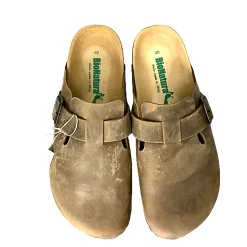 Scarpe di Maremma Sabot In Pelle Oliata Bionatura Testa Di Moro*Uomo Sandali & Ciabatte