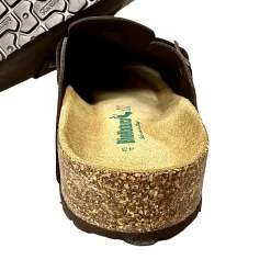 Scarpe di Maremma Sabot In Pelle Oliata Bionatura Testa Di Moro Vibram*Uomo Sandali & Ciabatte