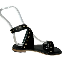 Scarpe di Maremma Sandalo Allacciato Alla Caviglia Nero*Donna Sandali & Ciabatte