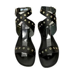 Scarpe di Maremma Sandalo Allacciato Alla Caviglia Nero*Donna Sandali & Ciabatte
