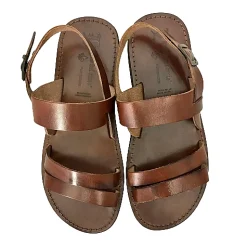 Scarpe di Maremma Sandalo Artigianale In Pelle Marrone Mod.C30*Uomo Sandali & Ciabatte