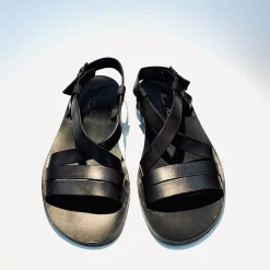 Scarpe di Maremma Sandalo Artigianale In Pelle Nero*Uomo Sandali & Ciabatte