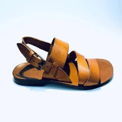 Scarpe di Maremma Sandalo Artigianale In Pelle Color Cuoio Mod.O*Uomo Sandali & Ciabatte