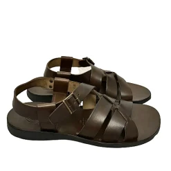 Scarpe di Maremma Sandalo Artigianale In Vacchetta Testa Di Moro Mod.20*Uomo Sandali & Ciabatte
