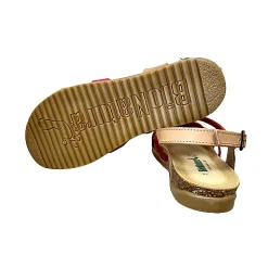 Scarpe di Maremma Sandalo Bionatura In Pelle Fucsia, Arancio, Taupe*Donna Sandali & Ciabatte