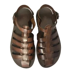 Scarpe di Maremma Sandalo Chiuso In Pelle Testa Di Moro Mod. M5047*Uomo Sandali & Ciabatte
