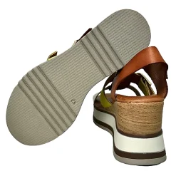 Scarpe di Maremma Sandalo Con Zeppa In Pelle Multicolor*Donna Sandali & Ciabatte