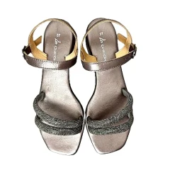 Scarpe di Maremma Sandalo Gioiello Antracite In Pelle*Donna Sandali & Ciabatte