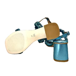 Scarpe di Maremma Sandalo Gioiello Azzurro In Pelle*Donna Sandali & Ciabatte