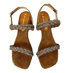 Scarpe di Maremma Sandalo Gioiello In Camoscio Cuoio*Donna Sandali & Ciabatte