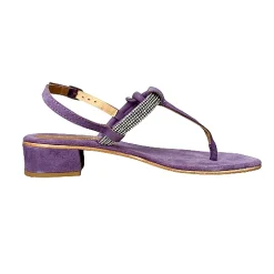 Scarpe di Maremma Sandalo Gioiello In Camoscio Lilla*Donna Sandali & Ciabatte