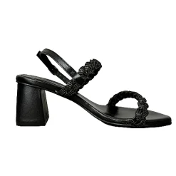 Scarpe di Maremma Sandalo Gioiello Nero In Pelle*Donna Sandali & Ciabatte