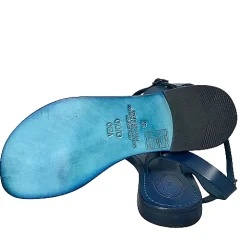 Scarpe di Maremma Sandalo In Pelle Blu Mod. Fiorenza*Donna Sandali & Ciabatte